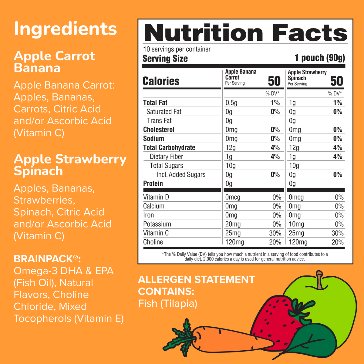 Fruit & Veggie Applesauce Variety Pack