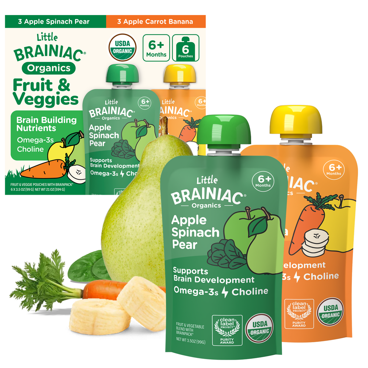 Organic Brain Squeezies Variety
