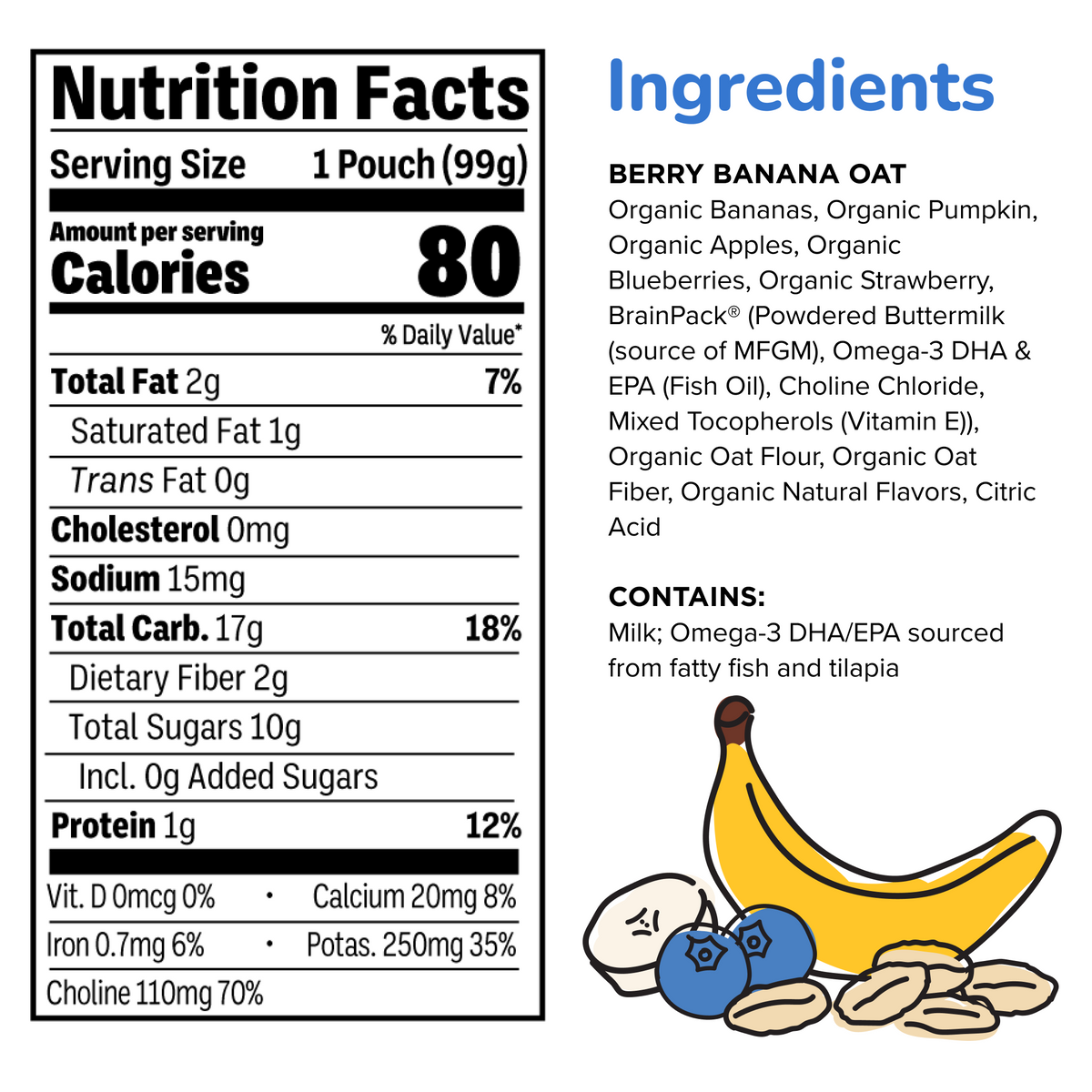Neuro+ Blueberry Banana Oat with Prebiotics