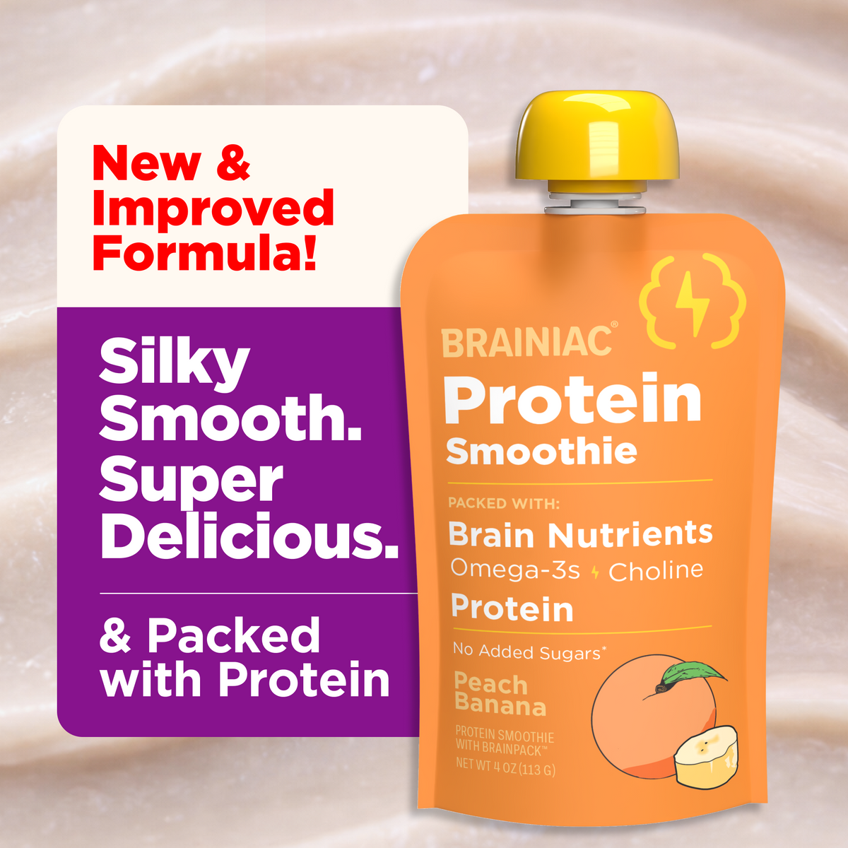 Peach Banana Protein Smoothie