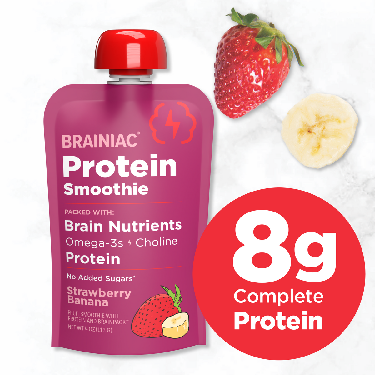 Protein Smoothie, Strawberry & Banana