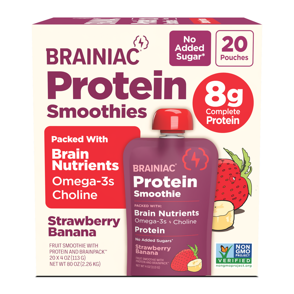 Protein Smoothie, Strawberry & Banana