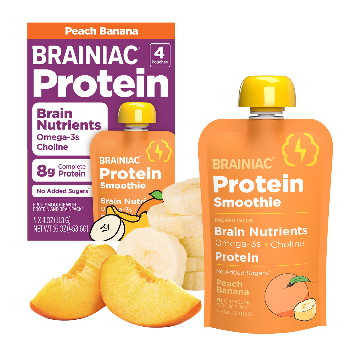 Peach Banana Protein Smoothie