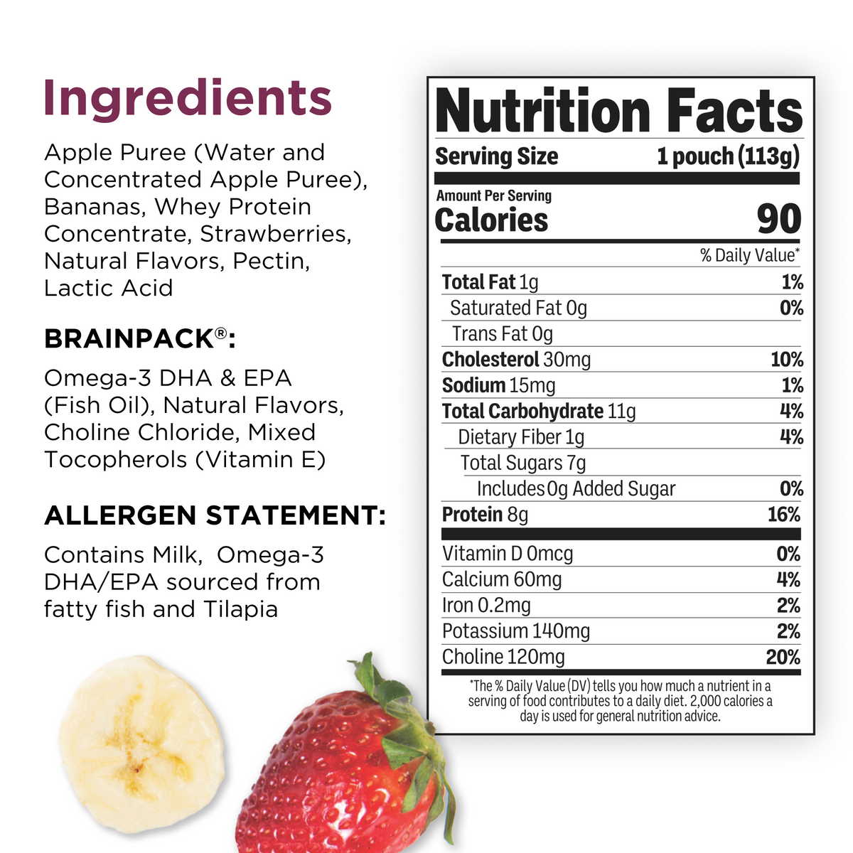 Protein Smoothie, Strawberry & Banana