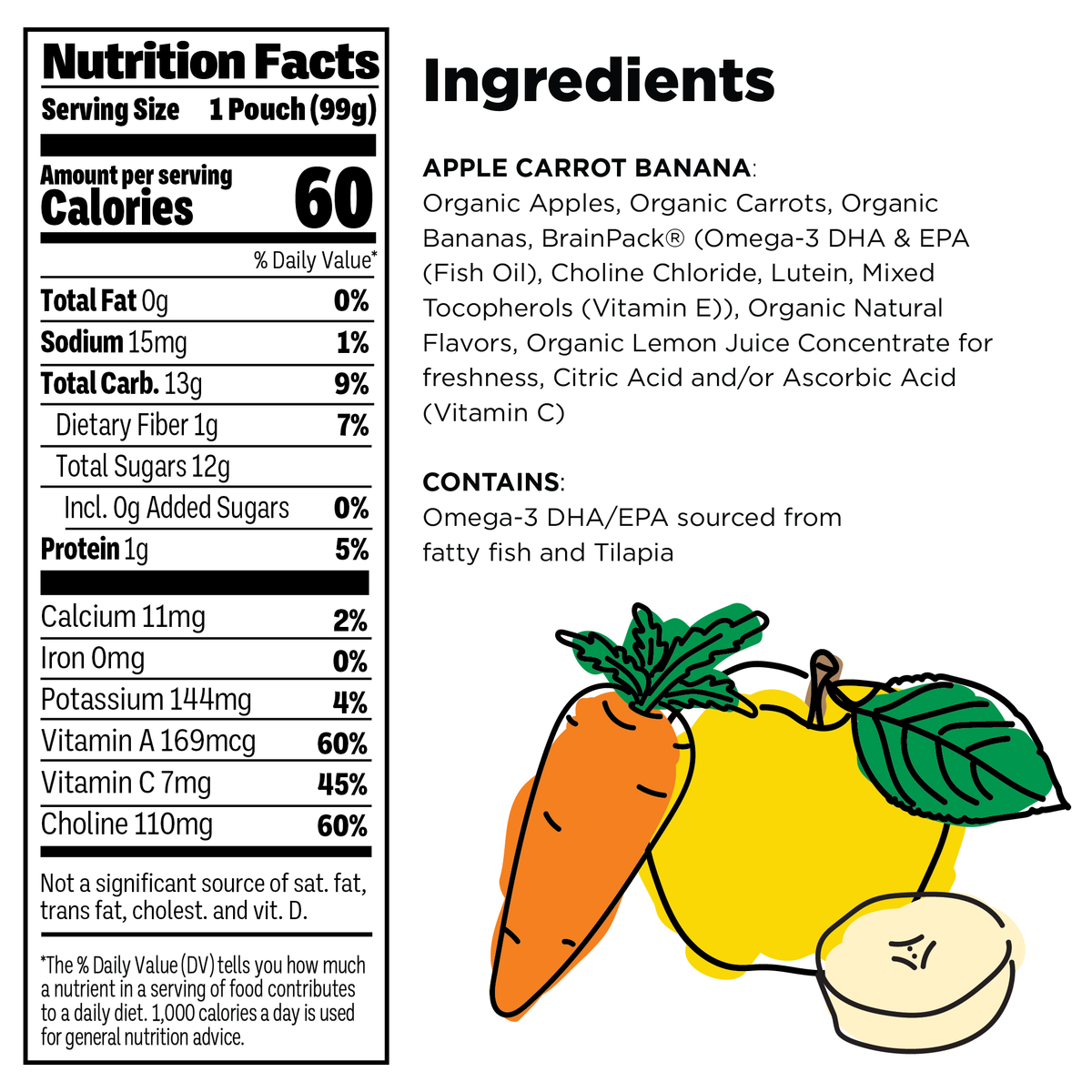 Organic Apple Carrot Banana